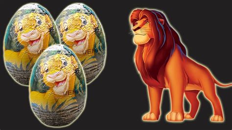 The Lion King Surprise Eggs Opening Disney The Lion King Surprise