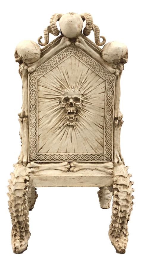 Ebros 56 High Fantasy Underworld White Walker Skeleton Spine Bone