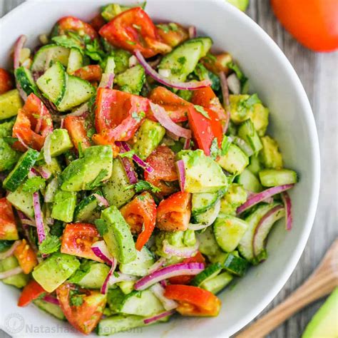 Cucumber Tomato Avocado Salad