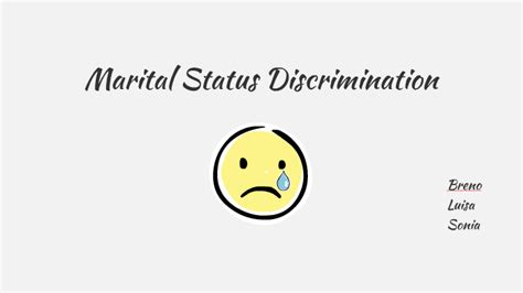 Marital Status Discrimination By Breno Curzio