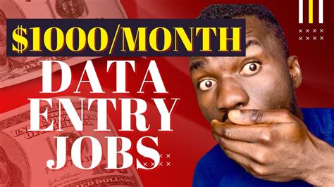 Top 3 Websites for DATA ENTRY JOBS WORK FROM HOME (Earn $1,000 Per
