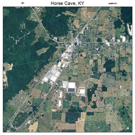 Aerial Photography Map Of Horse Cave Ky Kentucky
