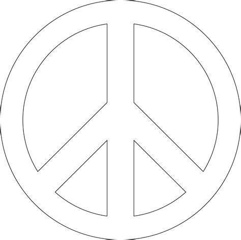 Free Peace Sign Template Printable Printable Templates
