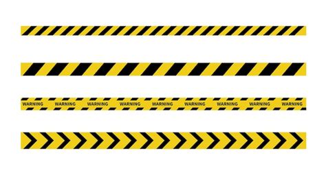 Premium Vector Black And Yellow Line Striped Caution Tape Caution And