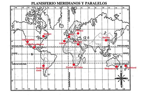 Planisferio Con Coordenadas Geograficas Para Imprimir Buscar Con Images