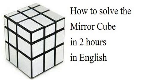 How To Solve The Mirror Cube In 2 Hours In English Learn With Bhushan