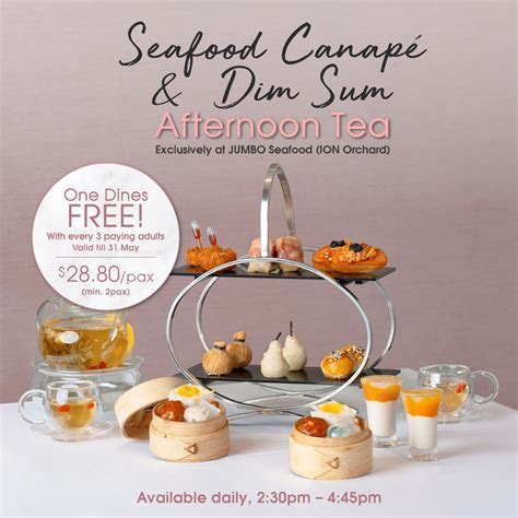 Jumbo Seafood Ion Orchard Has New Seafood And Dim Sum High Tea