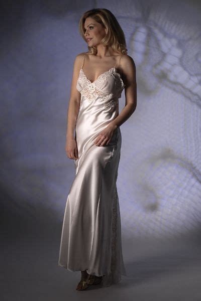Long Silk Nightdress Jane Woolrich Design 73718 Silk Nightgown And