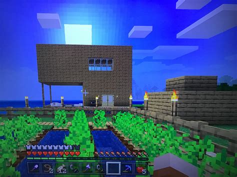 So I Somehow Built My Og House Upside Down On My New World Rminecraft