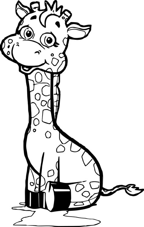 Giraffe Coloring Pages To Print Coloring