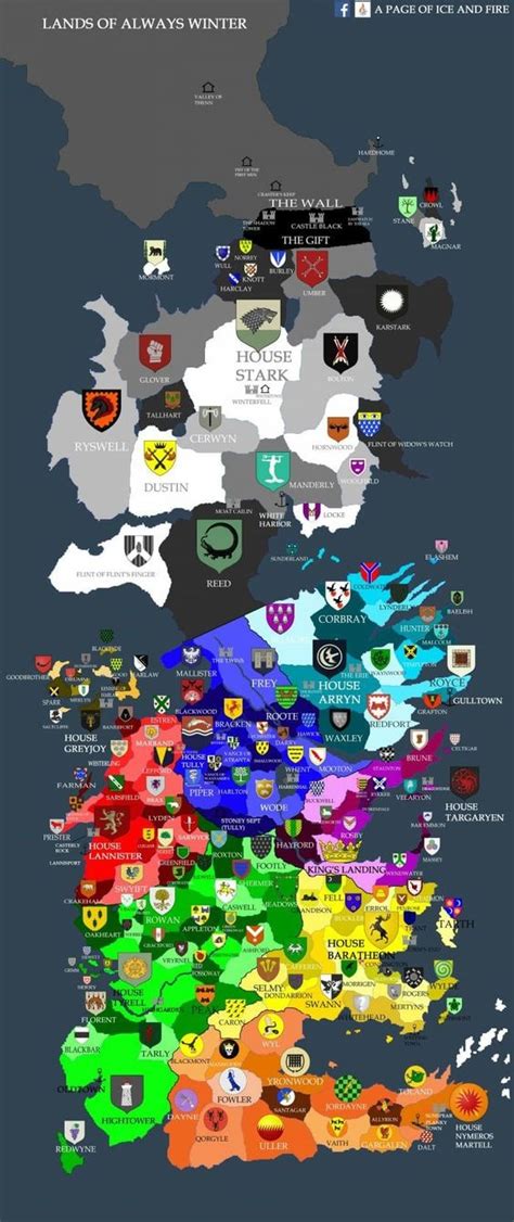 What Is The Map Of The Game Of Thrones World Quora