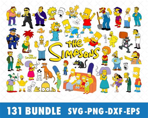 The Simpsons Simpson Svg Bundle Files For Cricut Silhouette Inspire