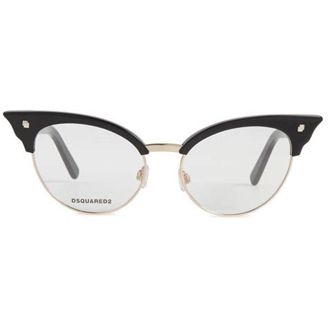 womens cat eye dsquared2 bettie black cat eye acetate glasses 285 liked on polyvore featuring