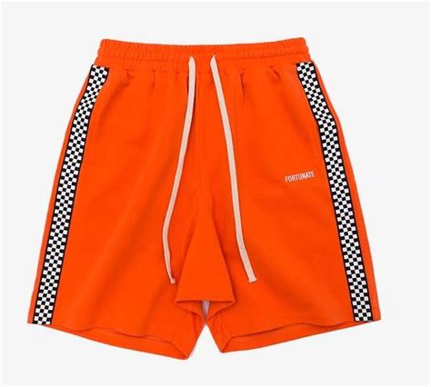 High Quality 2018 Fashion Loose Portswear Shorts Stripe Side Contrast