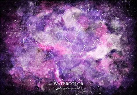 Free Vector Purple Watercolor Galaxy Background Welovesolo
