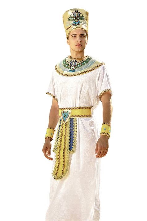 Deluxe Green Velvet Egyptian King Pharaoh Tutankhamun Mens Fancy Dress