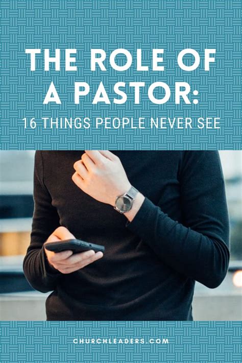 The Role Of A Pastor 16 Things People Never See