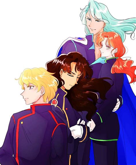 Four Kings Of Heaven Sailor Mars Sailor Moon Art Sailor Moon Crystal