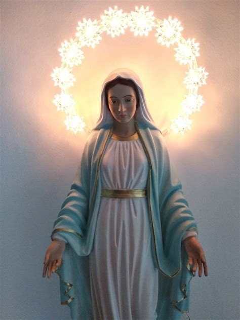 Statue Of Our Lady Immaculate Conception Cm 50 Inches 1968 Etsy