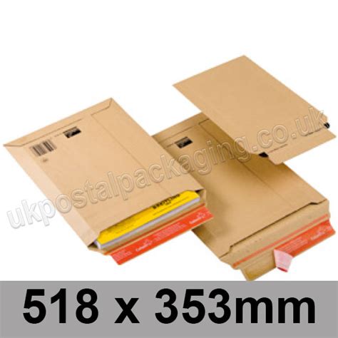 Colompac Rigid Corrugated Cardboard Envelope 518 X 353mm Pack Of 20