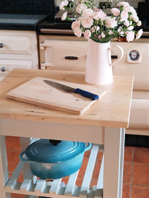 Shop birch lane for farmhouse & traditional solid wood kitchen islands & carts, in the comfort of your home. Hand Painted Solid Wood Butcher's Block Kitchen Island By ...