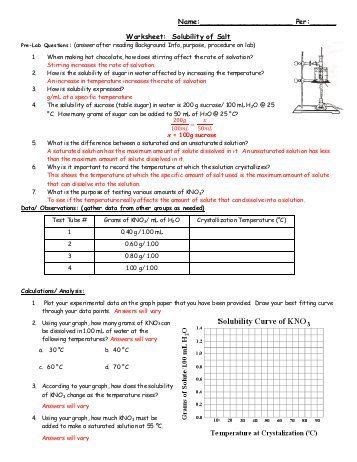 A solubility curve usually shows the solubility of a solute as a function of temperature. Solubility Curve Practice Problems Worksheet | Briefencounters