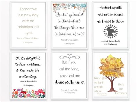 Anne Of Green Gables Printable Bundle Digital Download Book Illustration Anne Of Green Gables