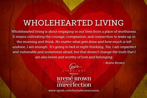 Wholehearted Living Brene Brown Daring Greatly Pinterest
