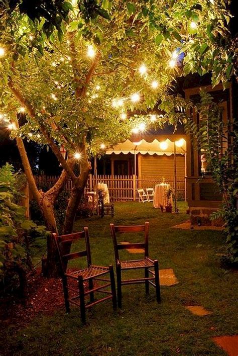 24 Beautiful And Romantic Gardens Lighting Decor At Night Romantic