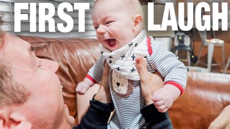 Babys First Laugh Mom Cries Dad Freaks Out Youtube