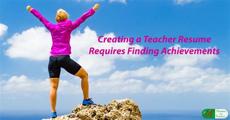 If you find a sample academic resume or cv. Creating a Teacher Resume Requires Finding Achievements