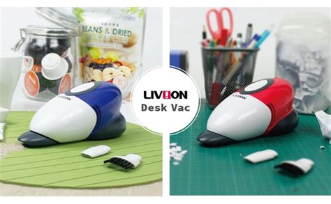 Livion Mini Desk Vacuum Cleaner Handheld Keyboard Cleaner Cordless