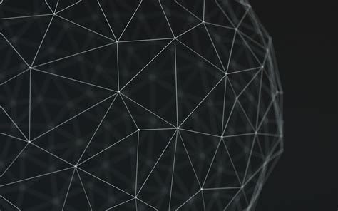Wallpaper Wireframe Low Poly Geometry Abstract