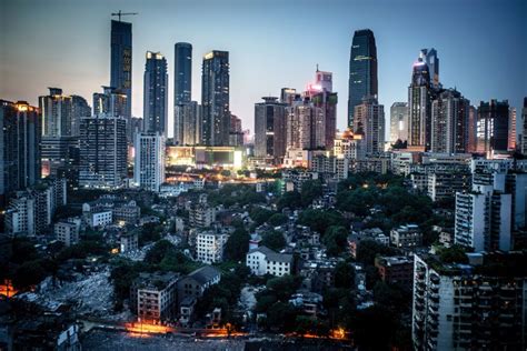 Chongqing China Future Cities Vertical City Cityscape