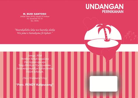 Desain Undangan Pernikahan Coreldraw X7 - hillja