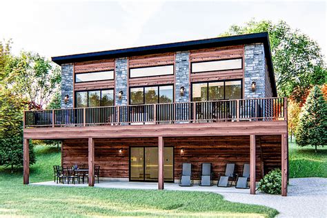 Modern Cabin Getaway 62845dj Architectural Designs House Plans