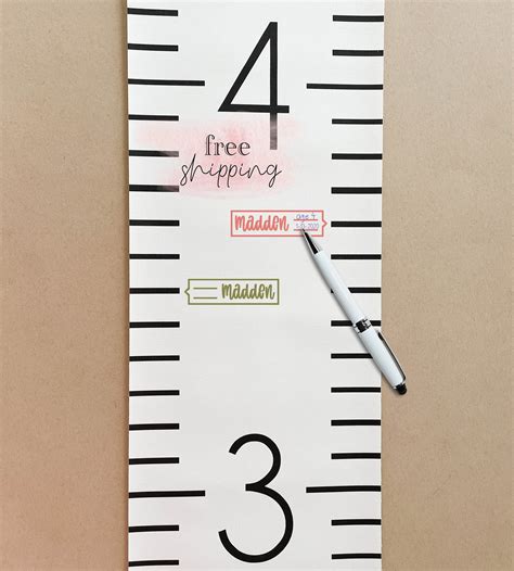 Inch Ruler 80 Inches SVG Growth Ruler Inches Svg Digital Cut Files