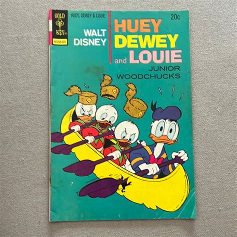 Walt Disney Huey Dewey And Louie Junior Woodchucks 24 Gold Key Funny