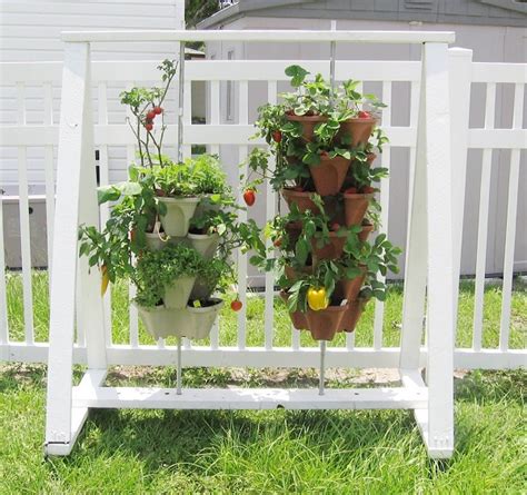 Stacking Planters With Watering System Home Design Garden