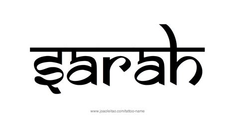 According to the book of genesis. Sarah Name Tattoo Designs