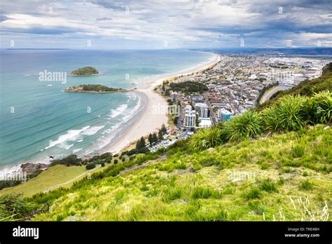 Bay Of Plenty Seen From Mount Maunganui New Zealand Northern Island
