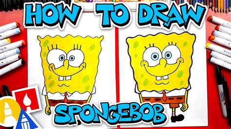 How To Draw Spongebob Squarepants Art For Kids Hub