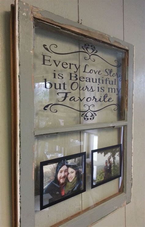 Vintage Window Single Pane Personalized By