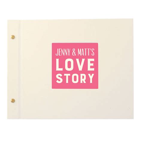 Personalised Love Typography Photo Album By Made By Ellis