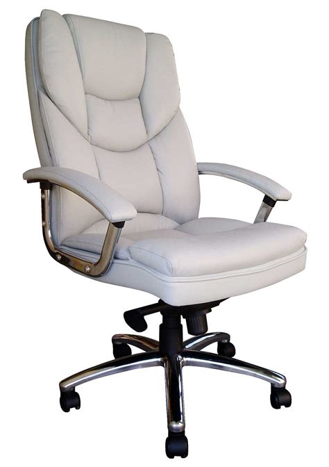 The grey and white color enhances this chair's minimalistic design and appeal. Luxury Office Chair For Elegant Look