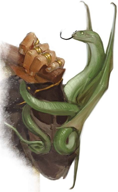 Flying Snake 5e Dungeons And Dragons Dandd 5 Creature Artwork