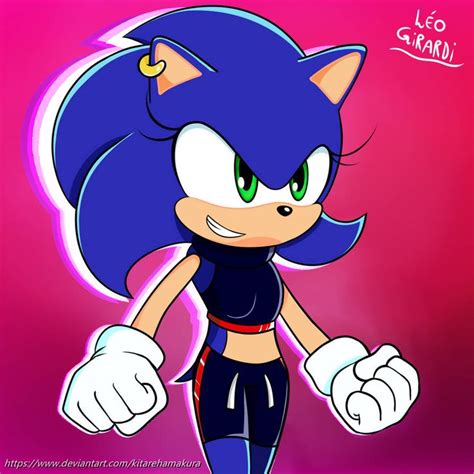 Female Sonic By Kitarehamakura On Deviantart Sonic Sonic Fan Characters Sonic The Hedgehog