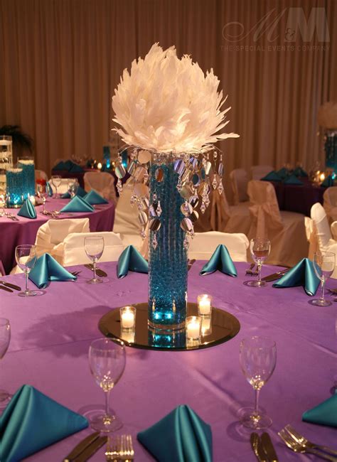 Feather Ball Centerpiece Mandm Events Chicago Flickr Feather