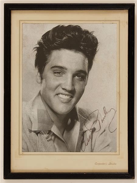 Lot Detail Elvis Presley Signed Photograph