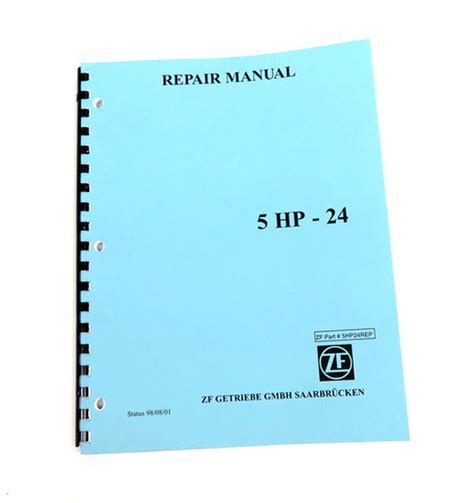 Technical Repair Manual Zf5hp24 Cobra Transmission
